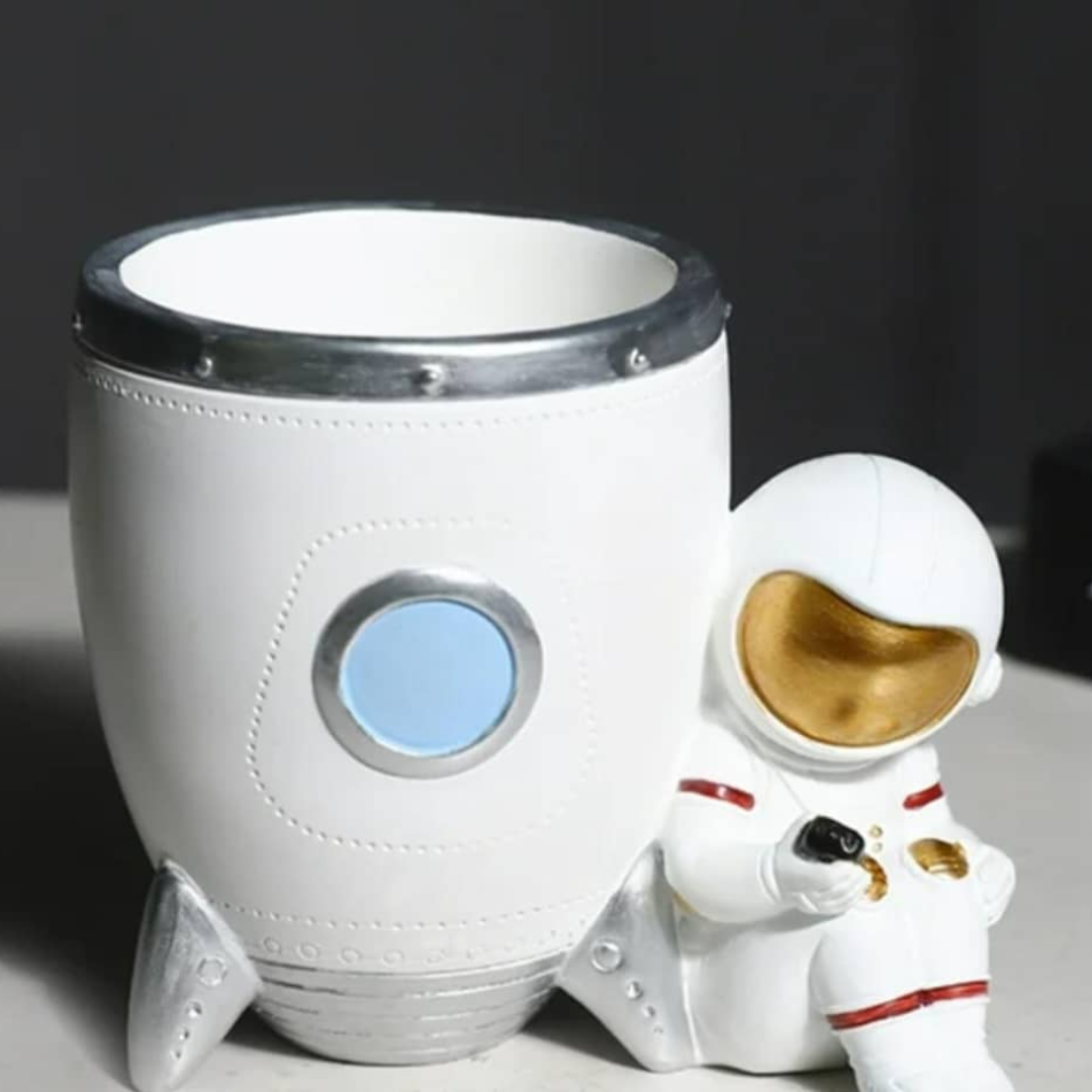PORTA LAPICES DE CERAMICA DE ASTRONAUTA
