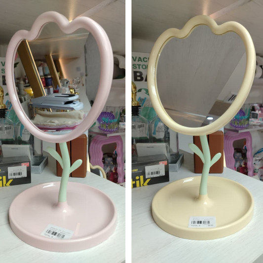 ESPEJO DE TULIPAN ROSADO Y AMARILLO