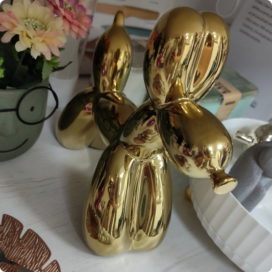 FIGURA DE PERRITO DORADO MEDIANO