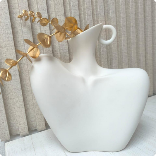 FLORERO DECORATIVO CUELLO DE MUJER