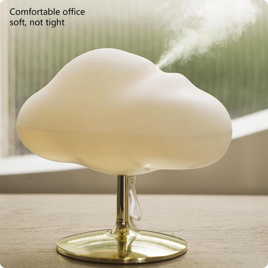 HUMIDIFICADOR DE NUBE BASE DORADA