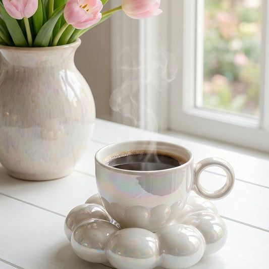 TAZA DE NUBE TORNASOL CON PLATO VIRAL