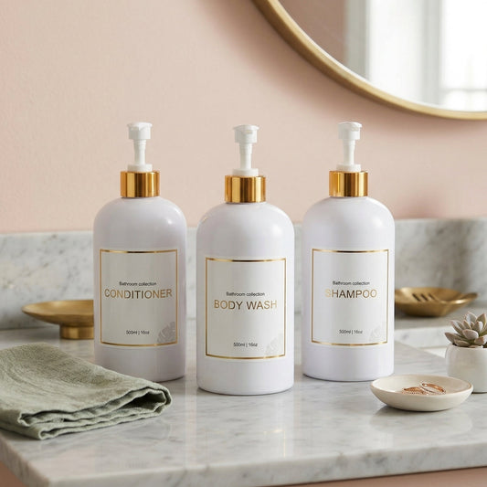 KIT DE 3 DISPENSADORES BLANCO