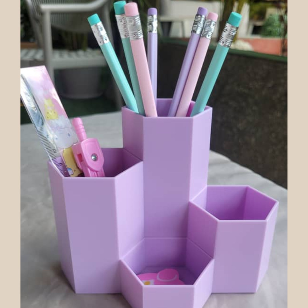 ORGANIZADOR DE ESCRITORIO MORADO