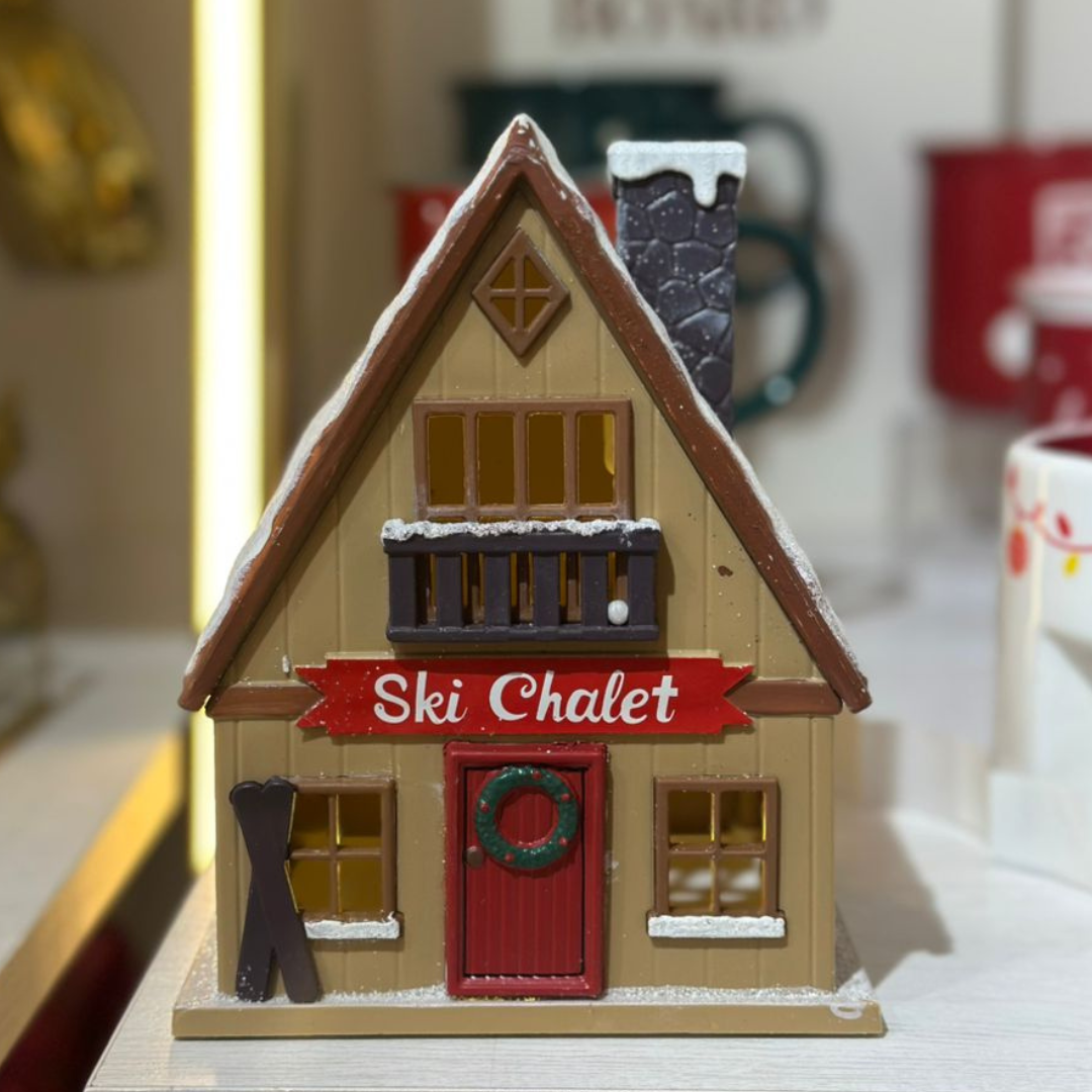 CASITA SKI CHALET CON LUCES