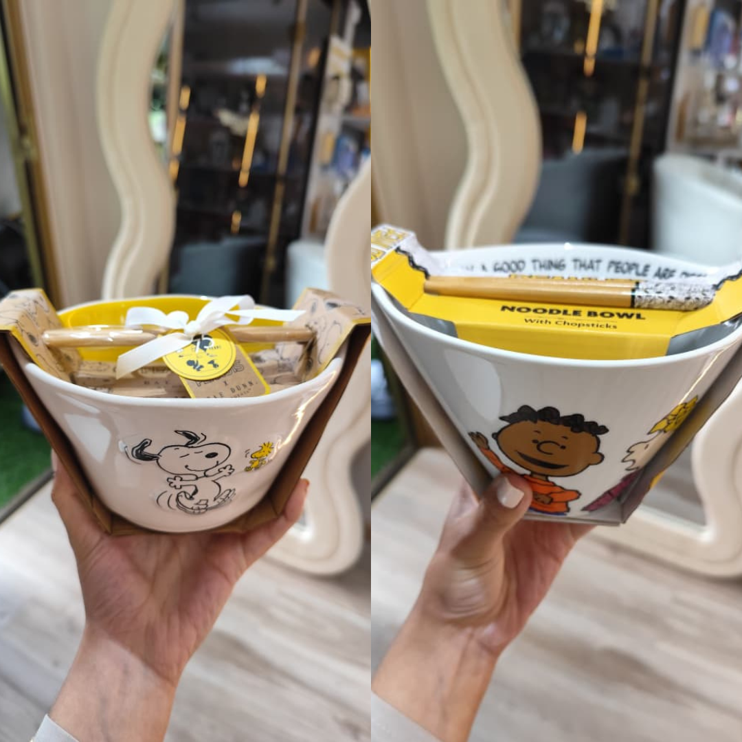 TAZA PARA RAMEN DE SNOOPY