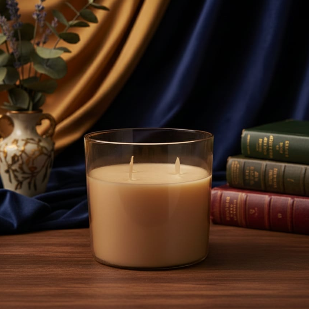 VELA DECORATIVA GIGANTE CON LUCES