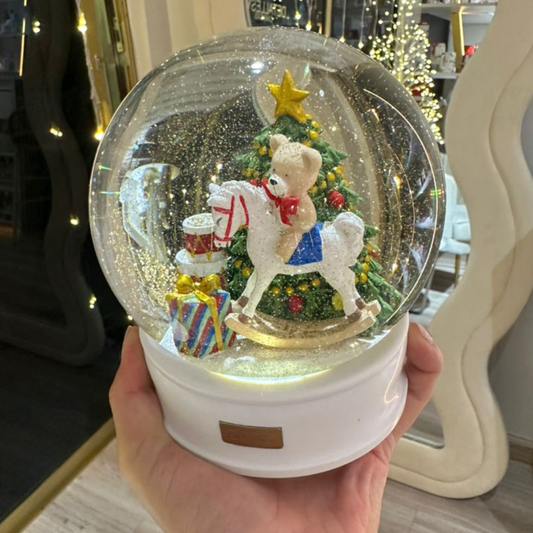 BOLA DE NAVIDAD OSO CON ARBOLITOS