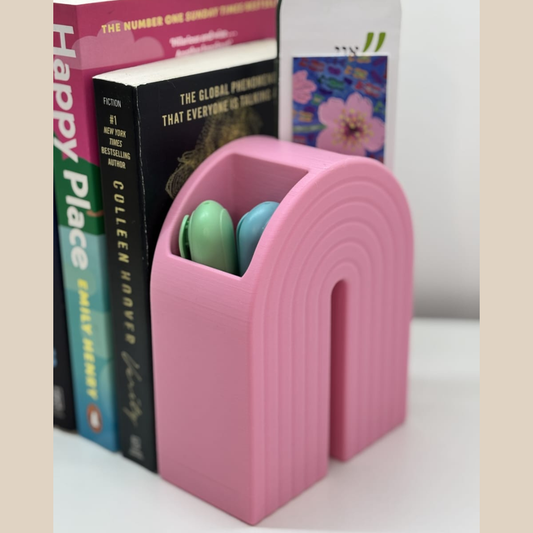ORGANIZADOR DE ESCRITORIO DE ARCOIRIS DE PLASTICO COLORES VARIADOS
