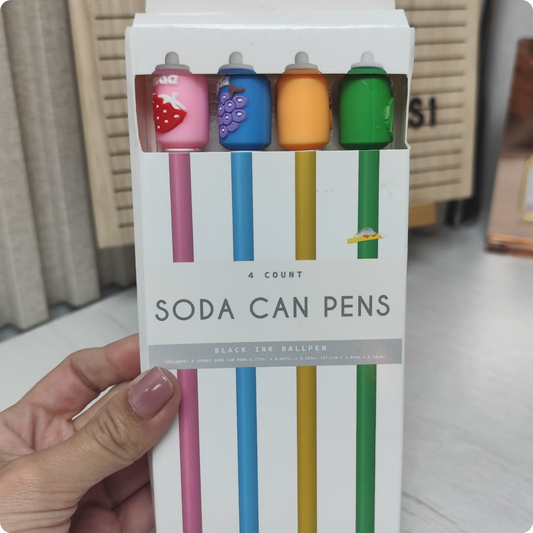 KIT DE BOLÍGRAFOS DE FIGURAS DE 4 UNIDADES