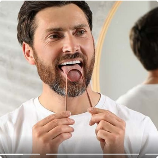 LIMPIADOR DE LENGUA ACERO INOXIDABLE ELEGANTE