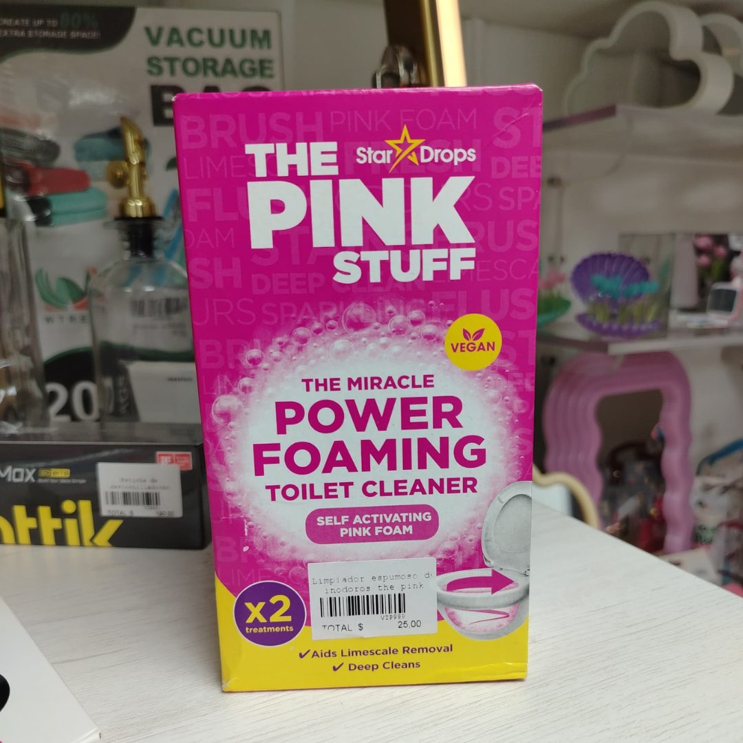 LIMPIADOR ESPUMOSO DE INODOROS THE PINK STUFF SOBRES