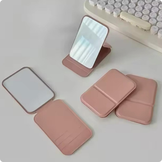 MINI ESPEJO FORRO DE CUERO