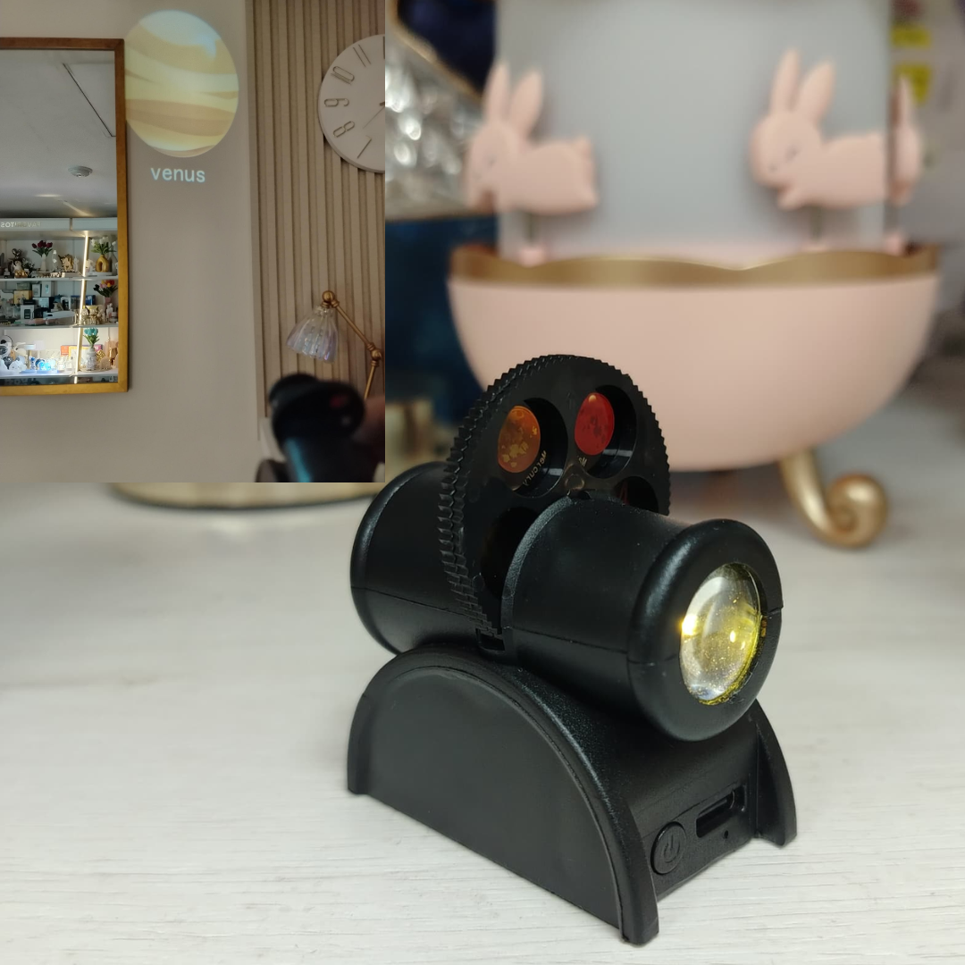 MINI PROYECTOR DE PLANETAS CON PELICULAS