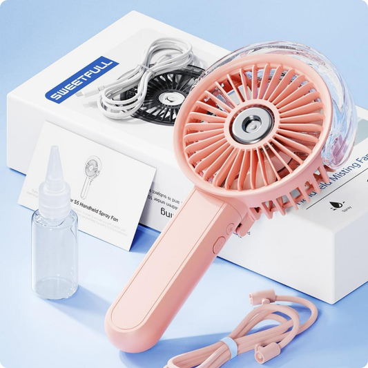 MINI VENTILADOR CON HUMIFICADOR - AMAZON