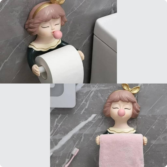 CHICA DECORATIVA PARA PAPEL HIGIENICO