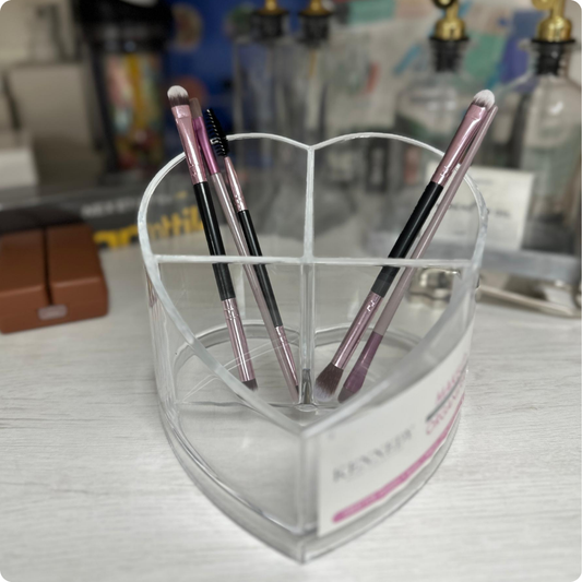 ORGANIZADOR DE ACRÍLICO EN FORMA DE CORAZÓN GRANDE