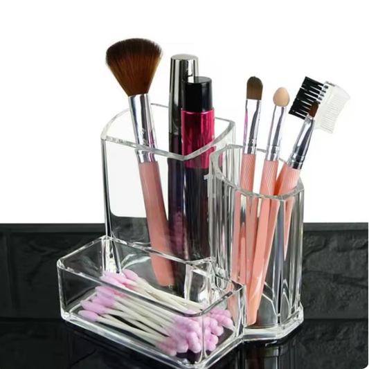 ORGANIZADOR DE BROCHAS DE MAQUILLAJE Y LAPICES DE OJOS