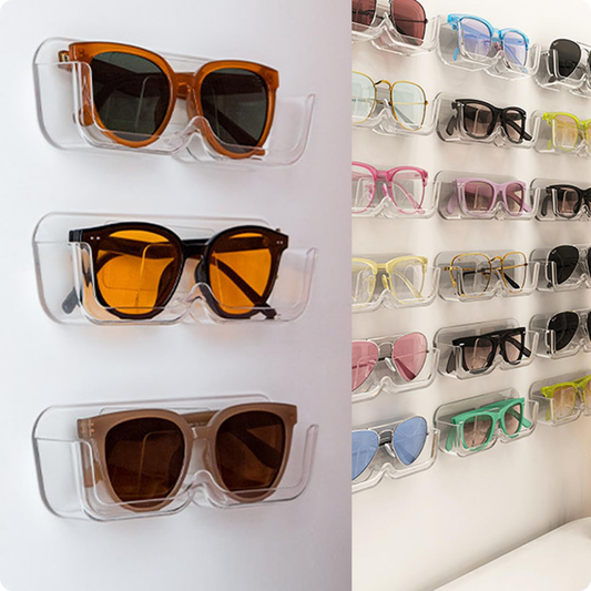 ORGANIZADOR DE LENTES EN ACRÍLICO CON PEGATINA UNA UNIDAD