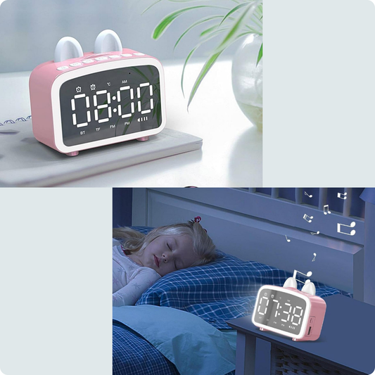 RADIO BLUETOOTH ROSADO CON OREJITAS - AMAZON