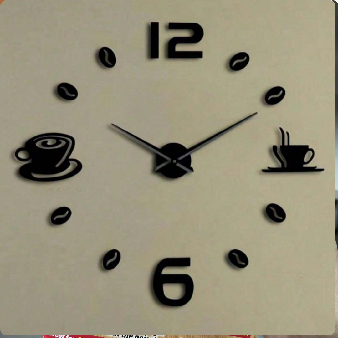 RELOJ DECORATIVO DE PARED DE COCINA 40 CM