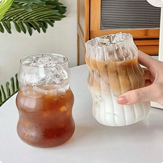 SET DE 2 VASOS DE VIDRIO FAVORITO DE SASHA FITNESS