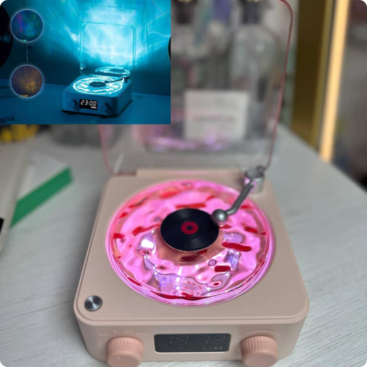 TOCADISCO DE ONDAS BOREAL CON BLUETOOTH ROSADO