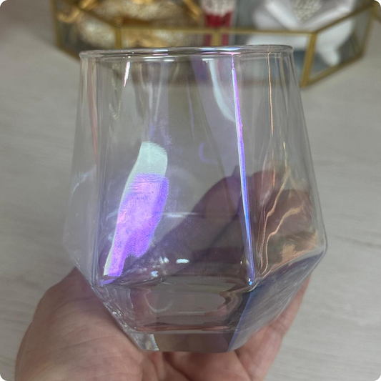 VASO IRREGULAR TORNASOL TIPO WHISKY