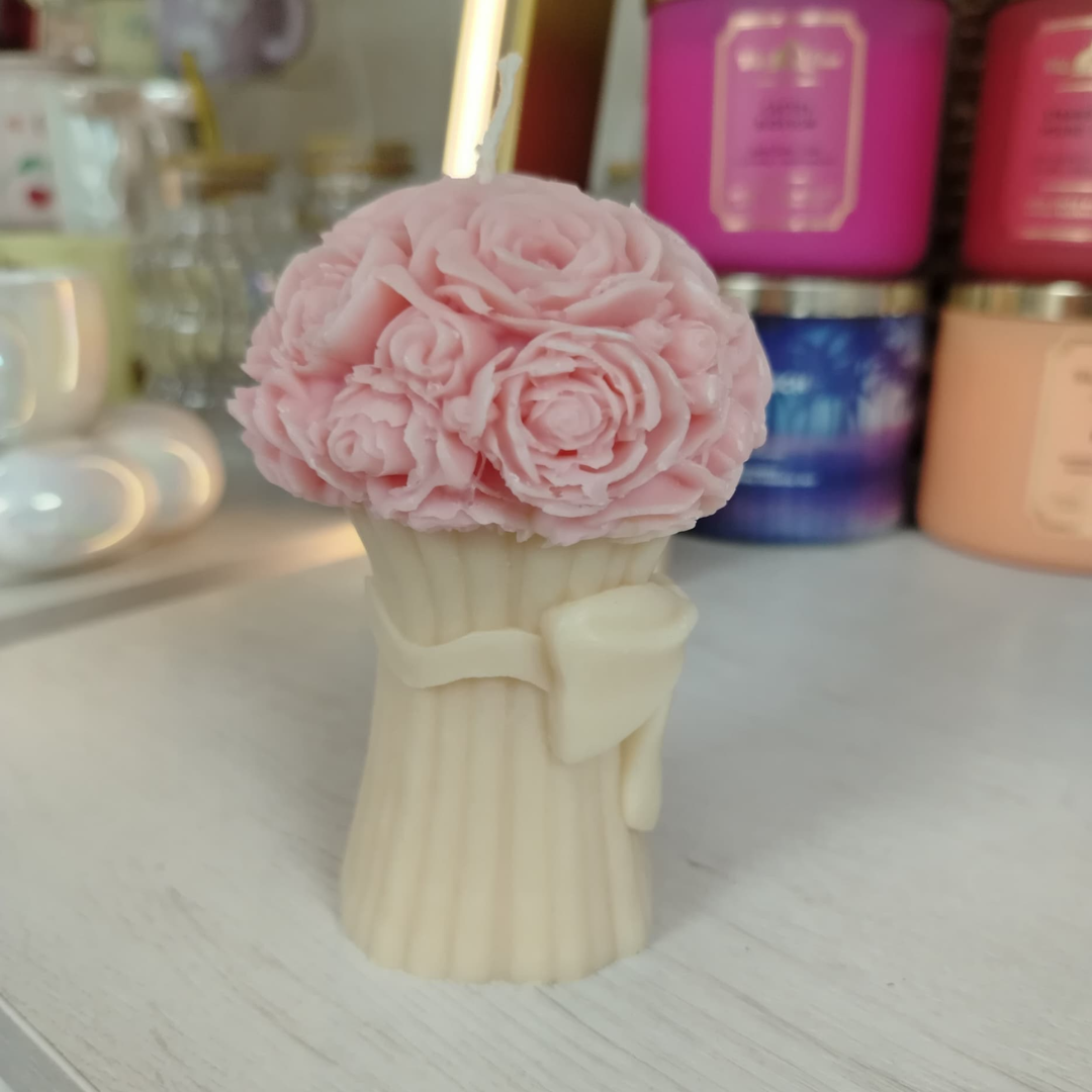 VELAS BOUQUET DE ROSAS