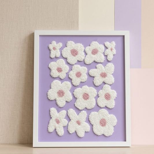 CUADRO DECORATIVO DE FLORES MORADAS