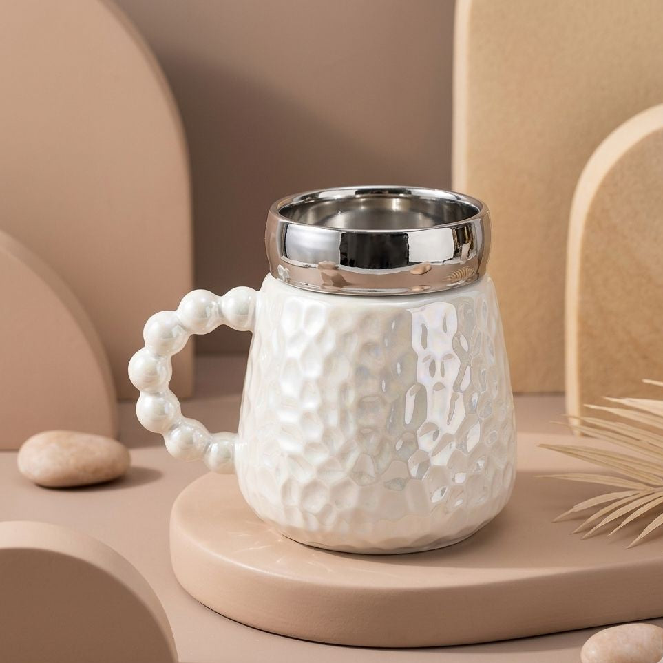 TAZA CON TAPA DE ESPEJO