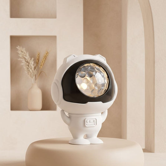 ROBOT ASTRONAUTA COLOR BLANCO PROYECCIÓN DE ANIMALES