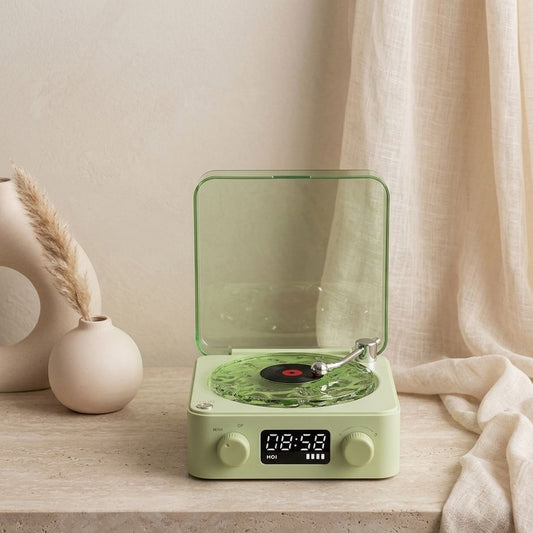 TOCADISCO DE ONDAS BOREAL CON BLUETOOTH VERDE