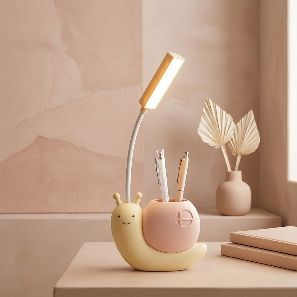 LÁMPARA LED DE MESA CARACOL