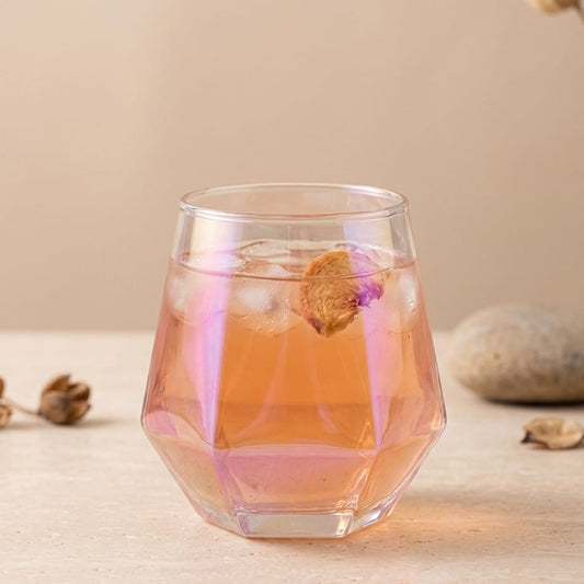 VASO IRREGULAR TORNASOL TIPO WHISKY
