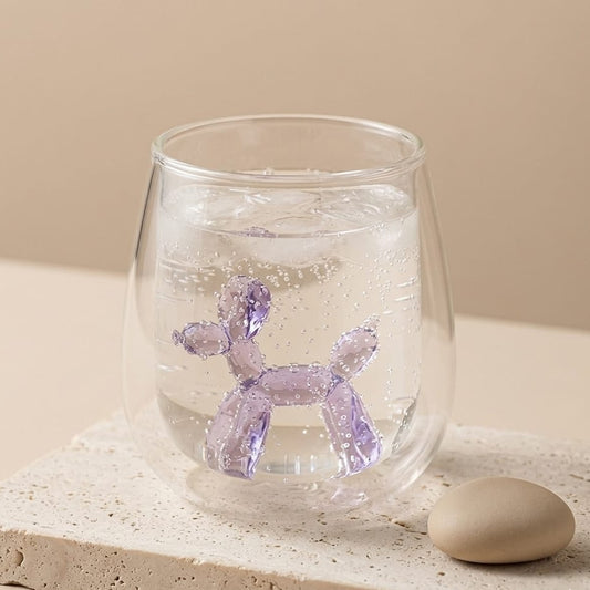 VASO CON FIGURA DE PERRITO ADENTRO