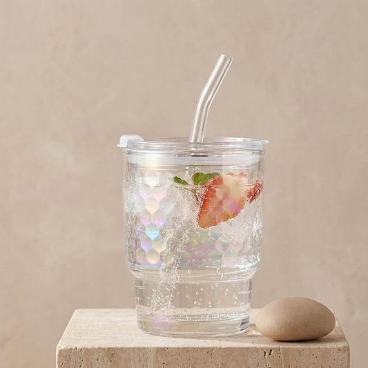 VASO TORNASOL PEQUEÑO CON PITILLO