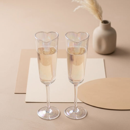 SET DE 2 COPAS CORAZON TORNASOL
