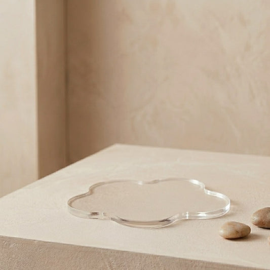 PORTA VASO DE ACRILICO EN FORMA DE NUBE