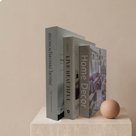 KIT DE 3 LIBROS DECORATIVOS LIVE BEAUTIFUL NUDE