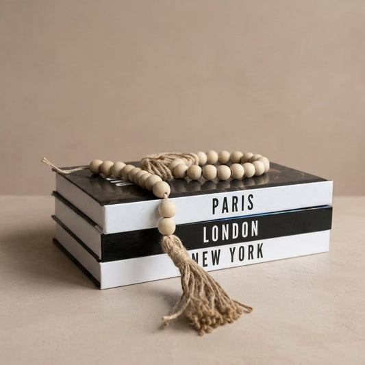 SET DE 3 LIBROS DECORATIVOS INCLUIDO PAJARITO Y PERLAS