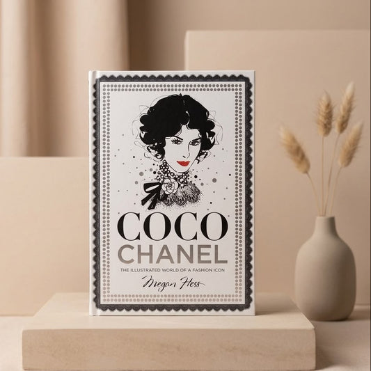 LIBRO DECORATIVO COCO CHANEL NEGRO CON ROSTRO