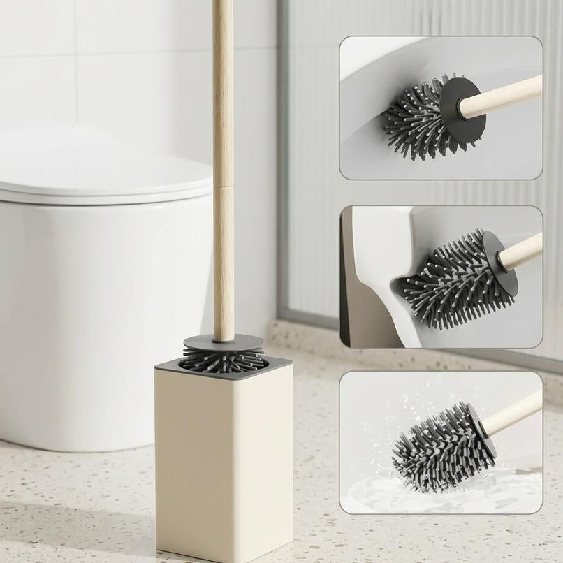 CEPILLO PARA BAÑO CON DOS CABEZAS ELEGANTES
