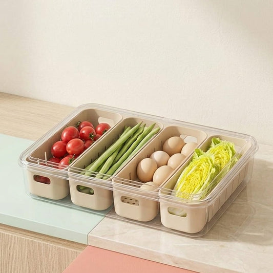 CONTENEDOR MULTIFUNCIONAL 4 CAVIDADES SNACKS