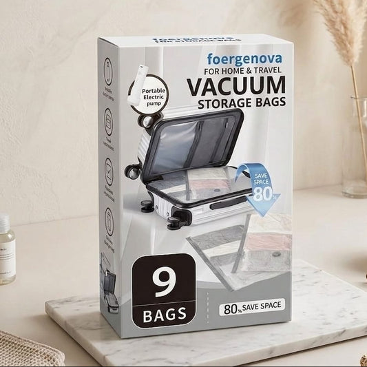 9 BOLSAS DE SELLADO AL VACIO CON BOMBA ELECTRICA