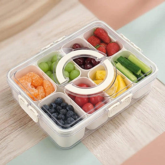 CONTENEDOR MULTIFUNCIONAL 8 CAVIDADES SNACKS