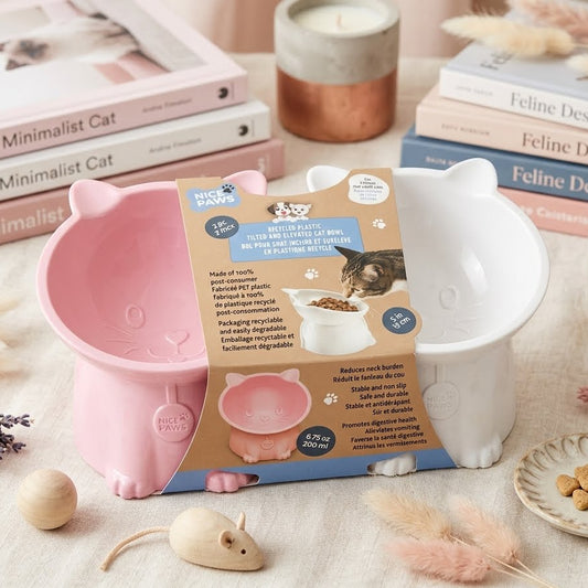 SET DE 2 ENVASES PLASTICO PARA COMIDA FORMA DE GATO