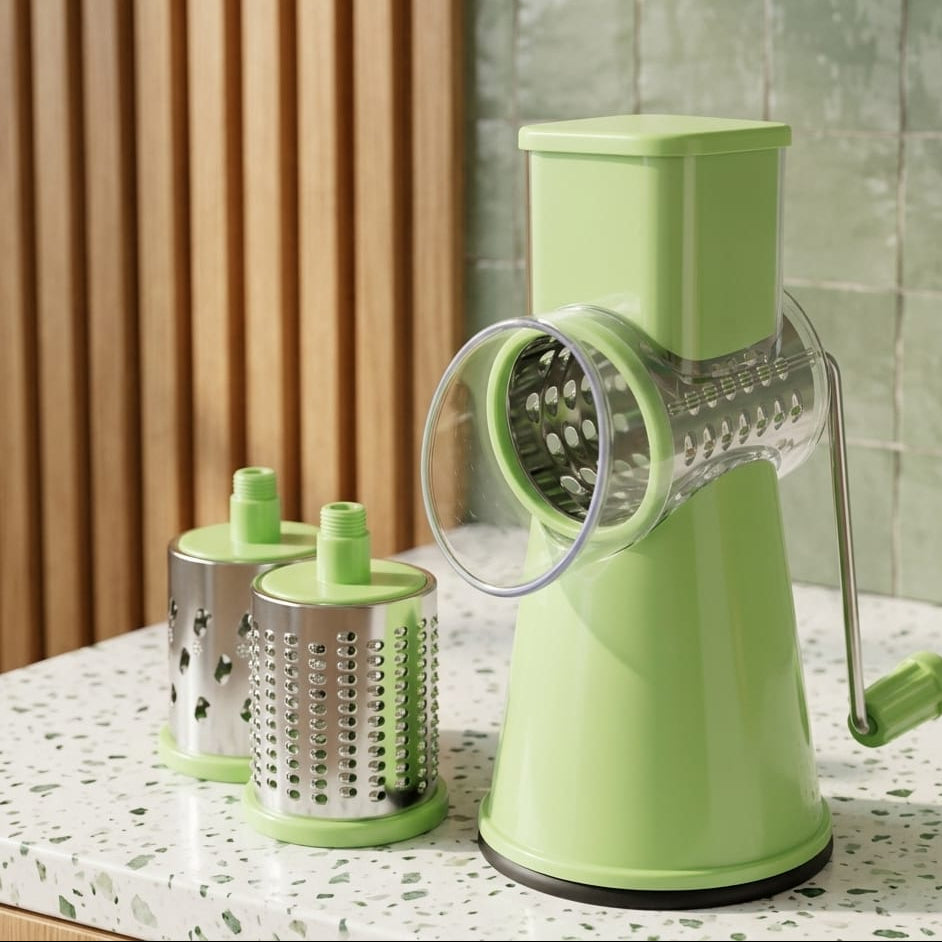 KIT DE RALLADOR GIRATORIO COLOR VERDE