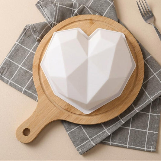 MOLDE EN FORMA DE CORAZÓN BLANCO