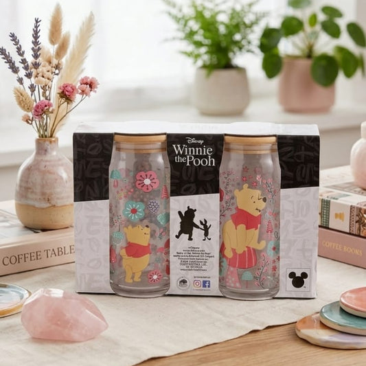 SET DE 2 VASOS REDONDOS CON TAPA Y PITILLO ESTAMPADO ANIMADO
